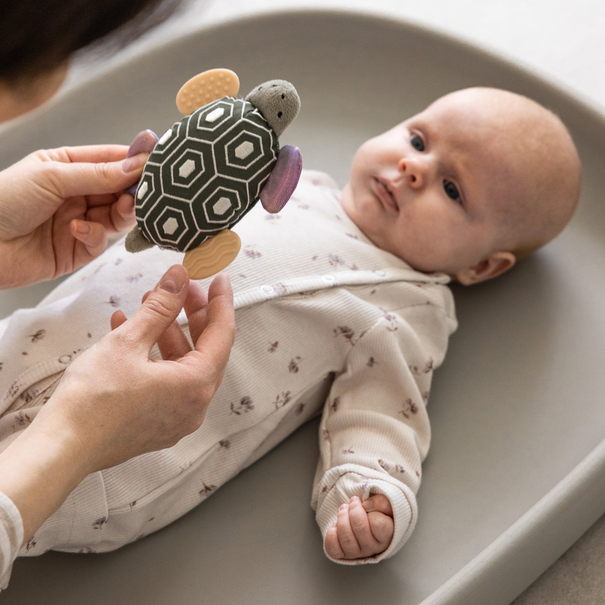 Aktivitetsrangle med spejl, Skildpadden Turbo - Sebra Play - Grøn - Image 3