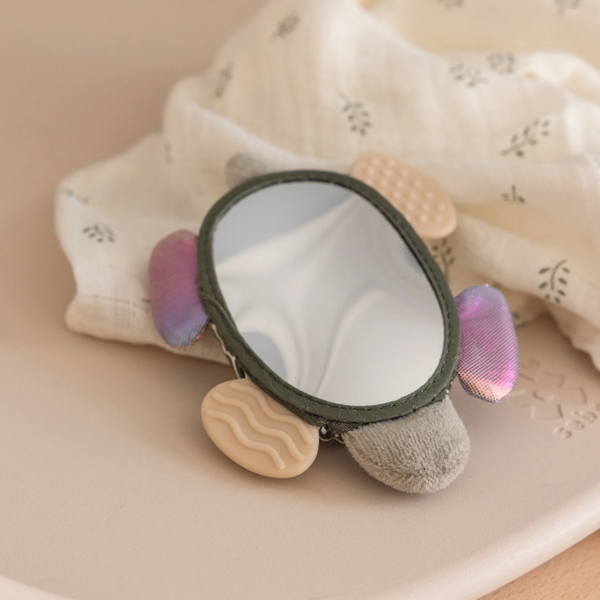 Aktivitetsrangle med spejl, Skildpadden Turbo - Sebra Play - Grøn - Image 6