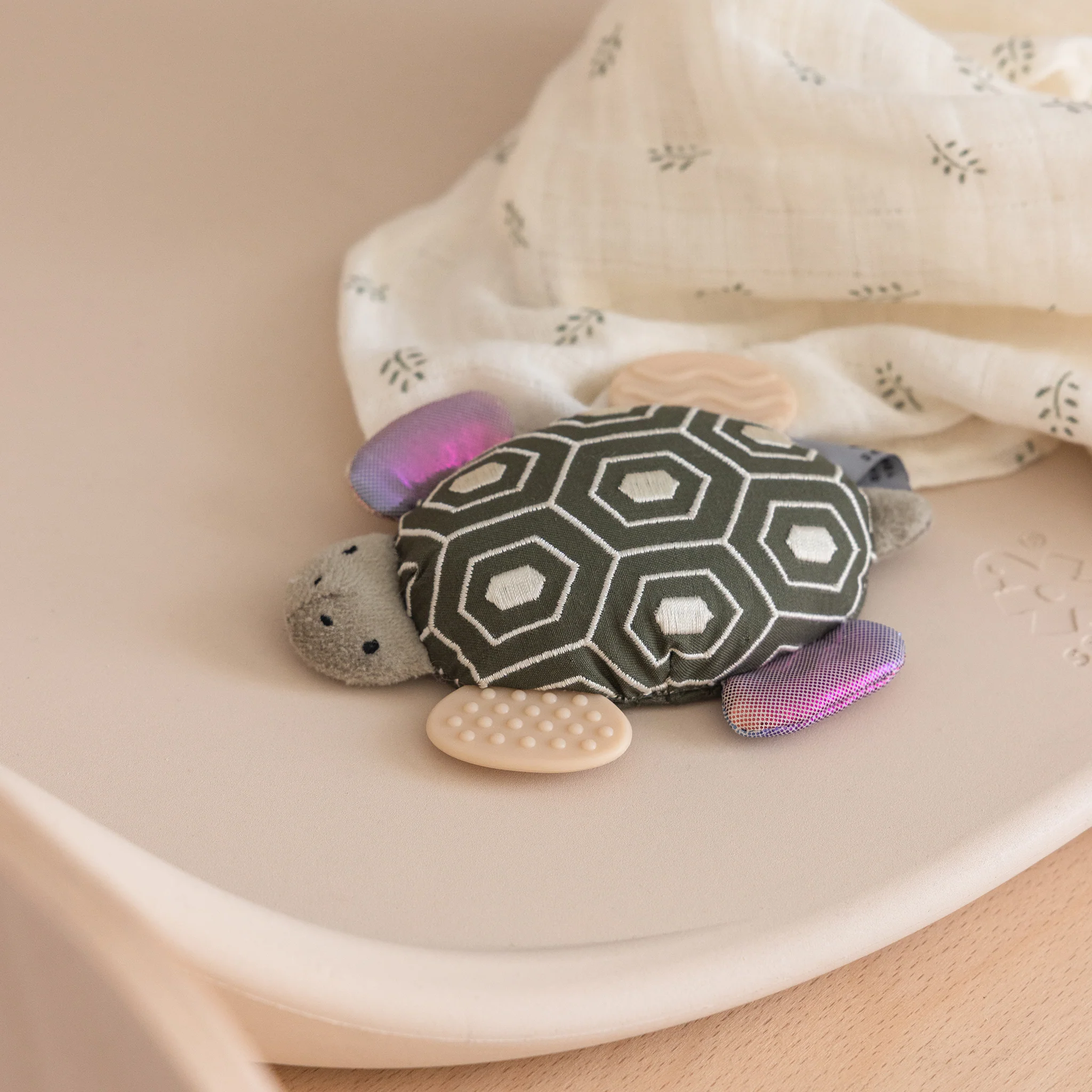 Aktivitetsrangle med spejl, Skildpadden Turbo - Sebra Play - Grøn - Image 7