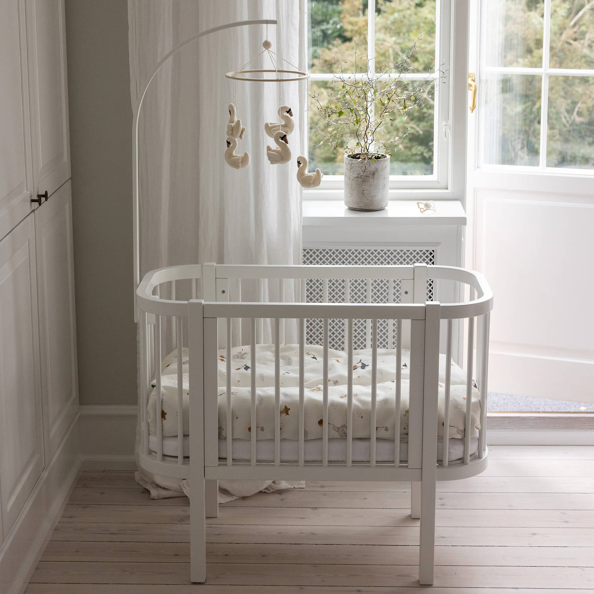 Bedside Crib - Sebra Sleep - Classic White - Image 6