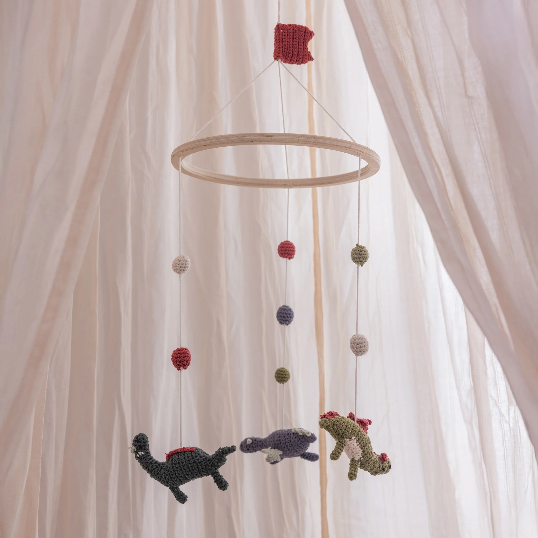 Dragon Tales, Hæklet uro - Sebra Sleep - Flerfarvet - Image 3