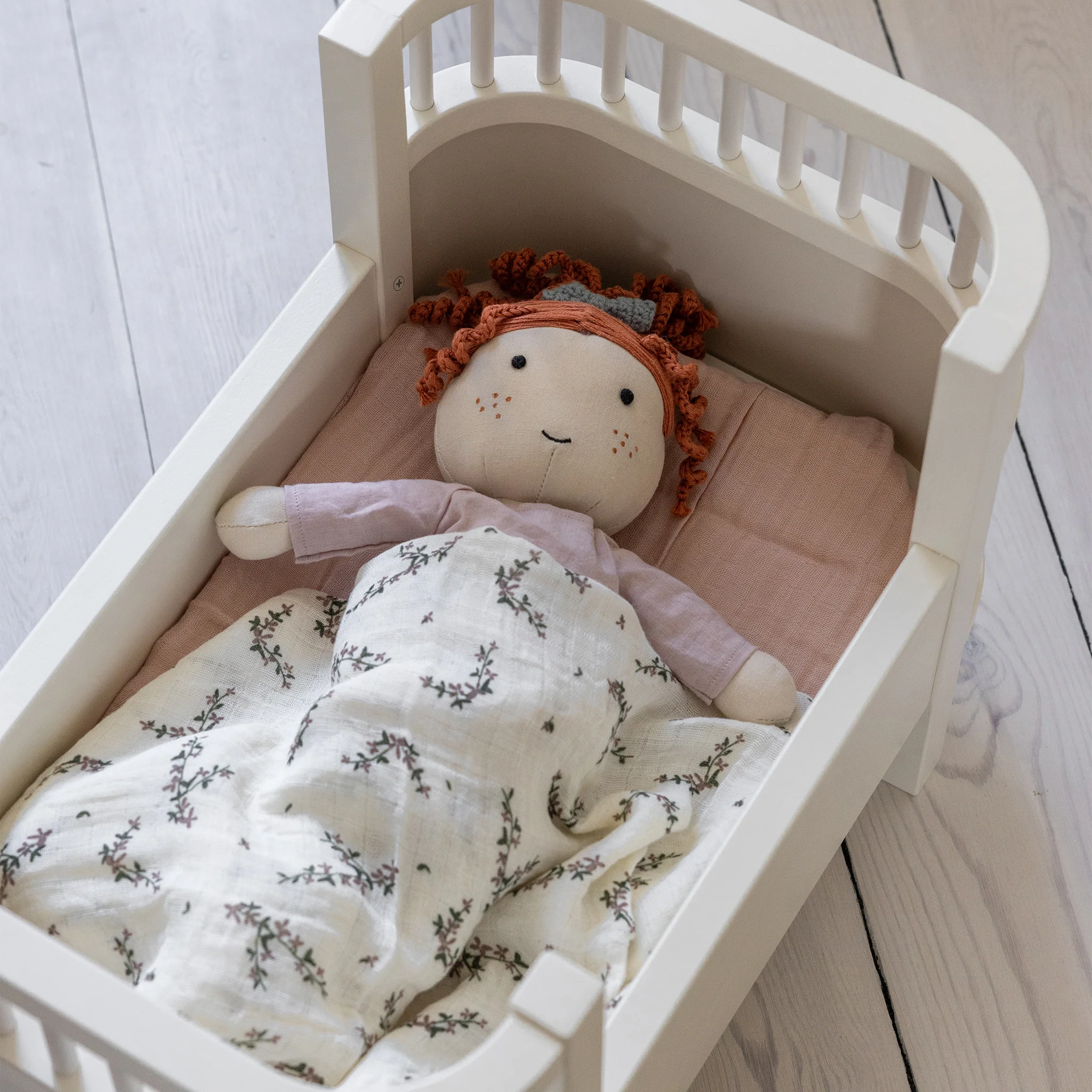 Dukkeseng med madras - Sebra Play - Classic White - Image 3