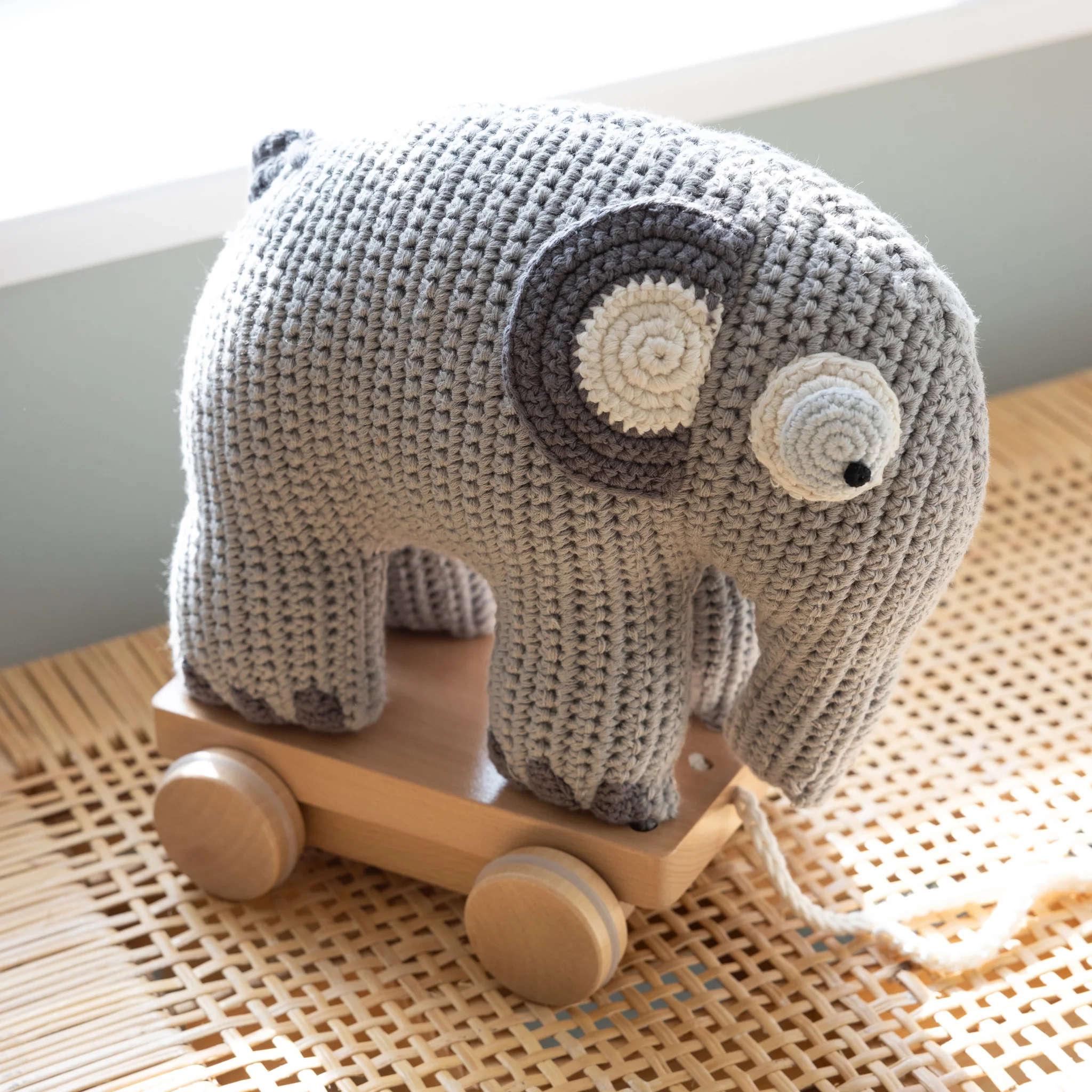 Fanto, Hæklet trækdyr - Sebra Play - Classic grey - Image 4