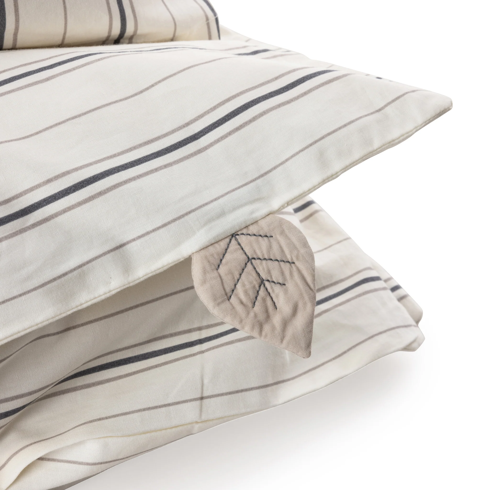 Percale Baby Sengetøj - Sebra Sleep - Cream stripe - Image 6