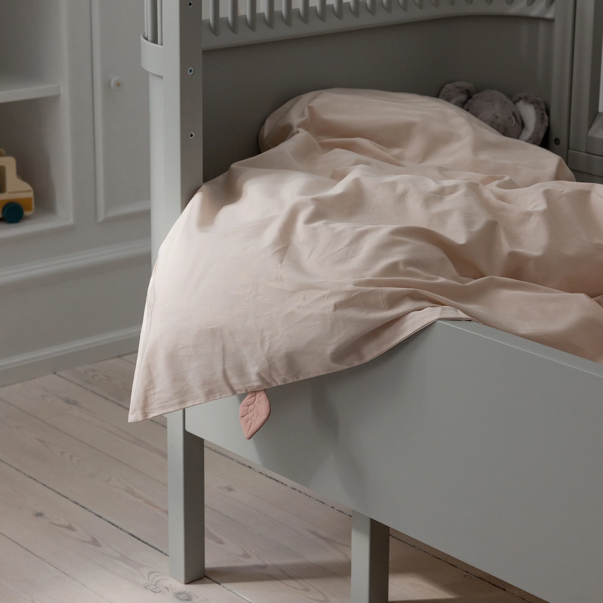 Percale Junior Sengetøj (DK mål) - Sebra Sleep - Birchbark rose - Image 4