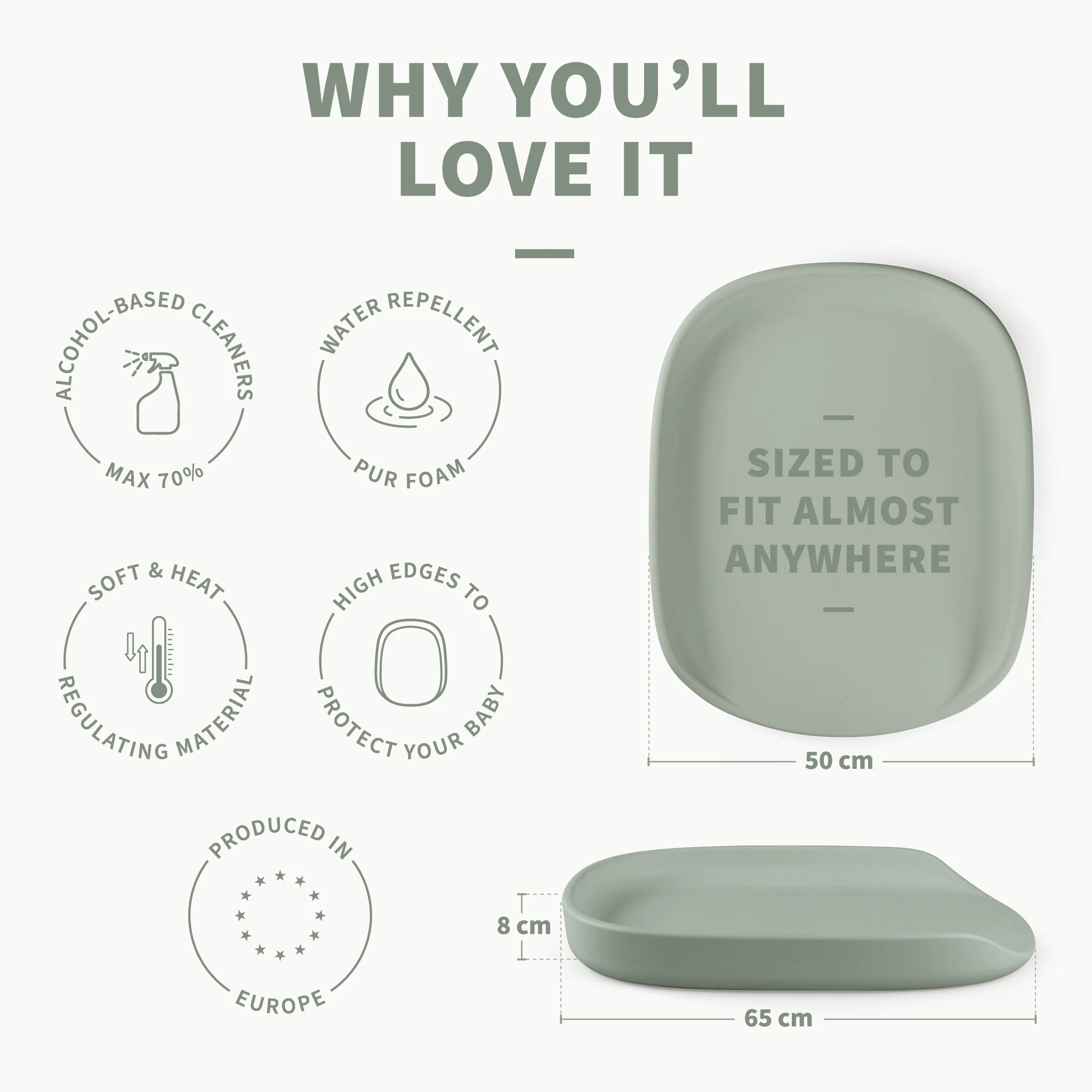 Sebra Puslepude - Sebra Care - Seagrass green - Image 3