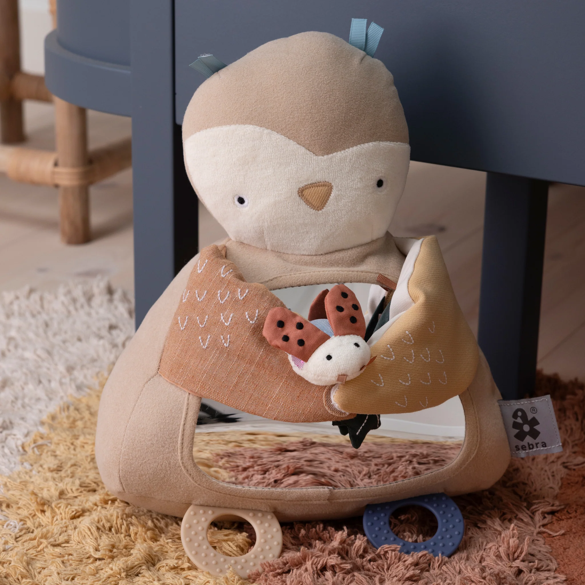 Uglen Blinky, Aktivitetslegetøj - Sebra Play - Maple beige - Image 6