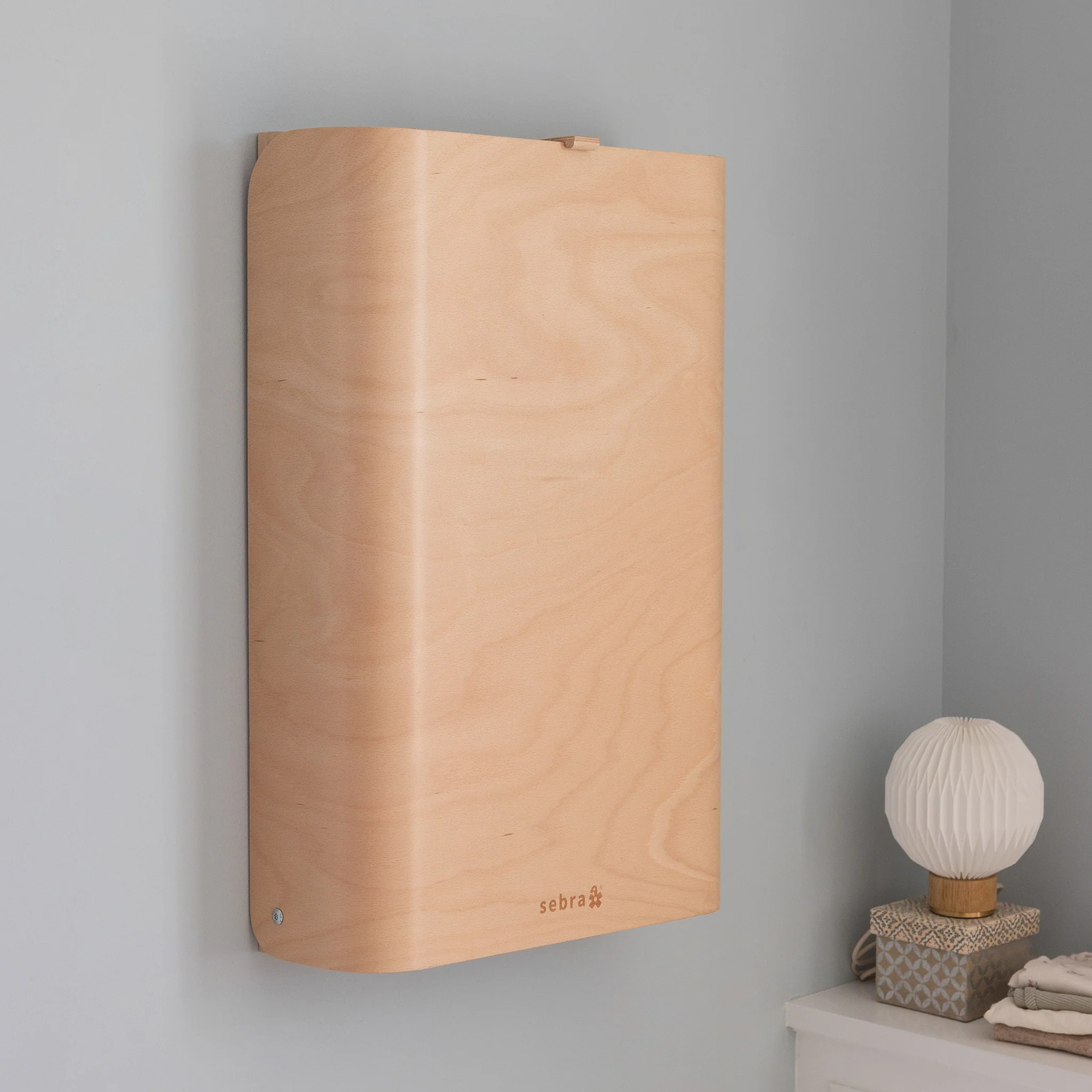 Væghængt puslebord - Sebra Care - Wooden Edition - Image 12